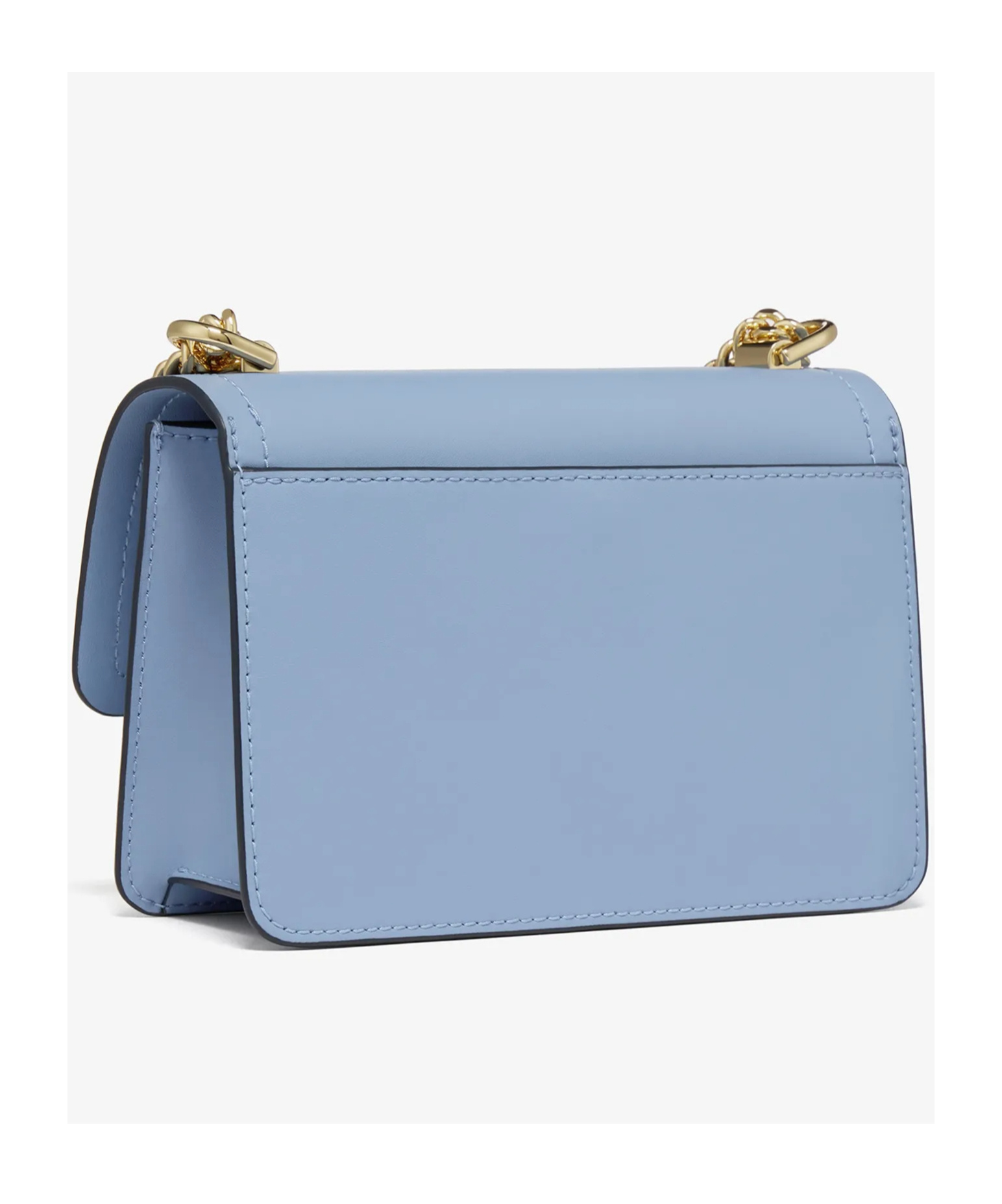 Michael Kors Heather Leather Shoulder Bag In Blue