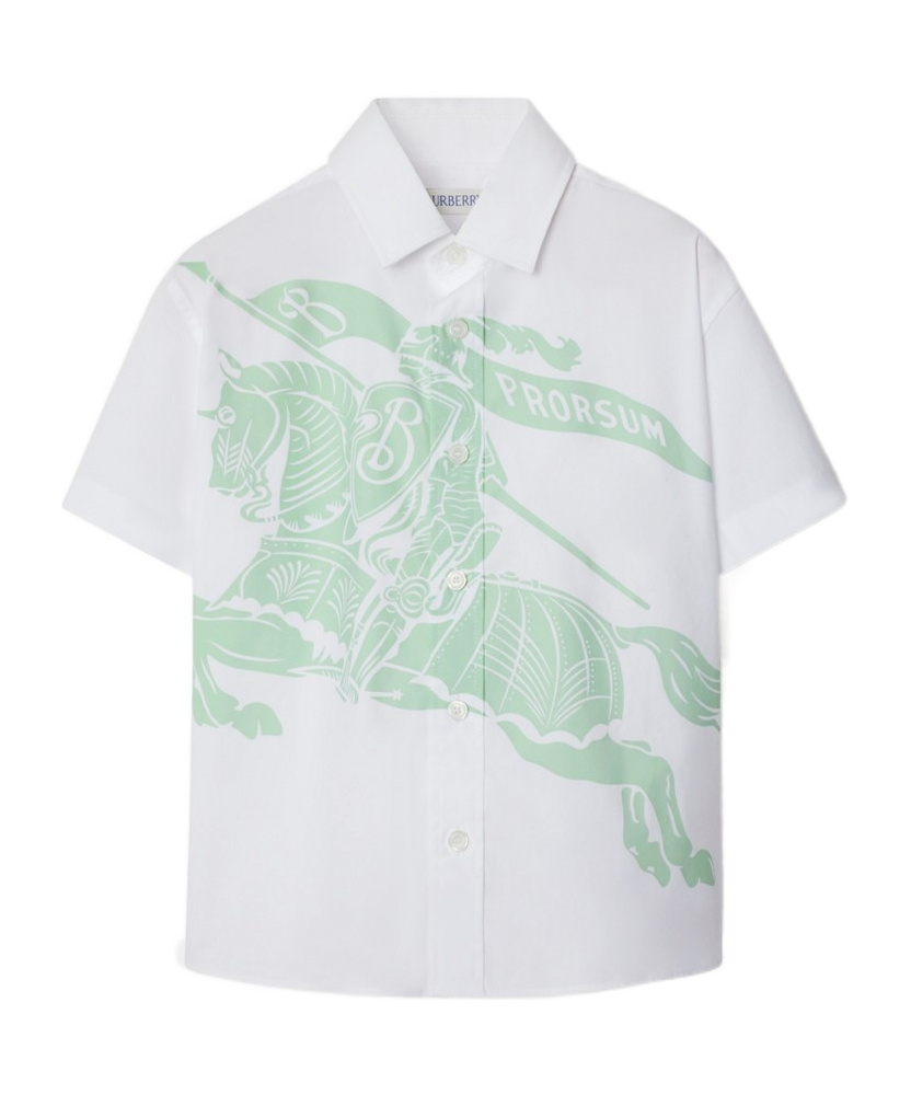 Burberry Stretch Cotton Shirt In White