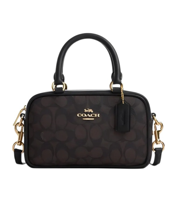 Coach Satchel Crossbody Bag In Signature Canvas
