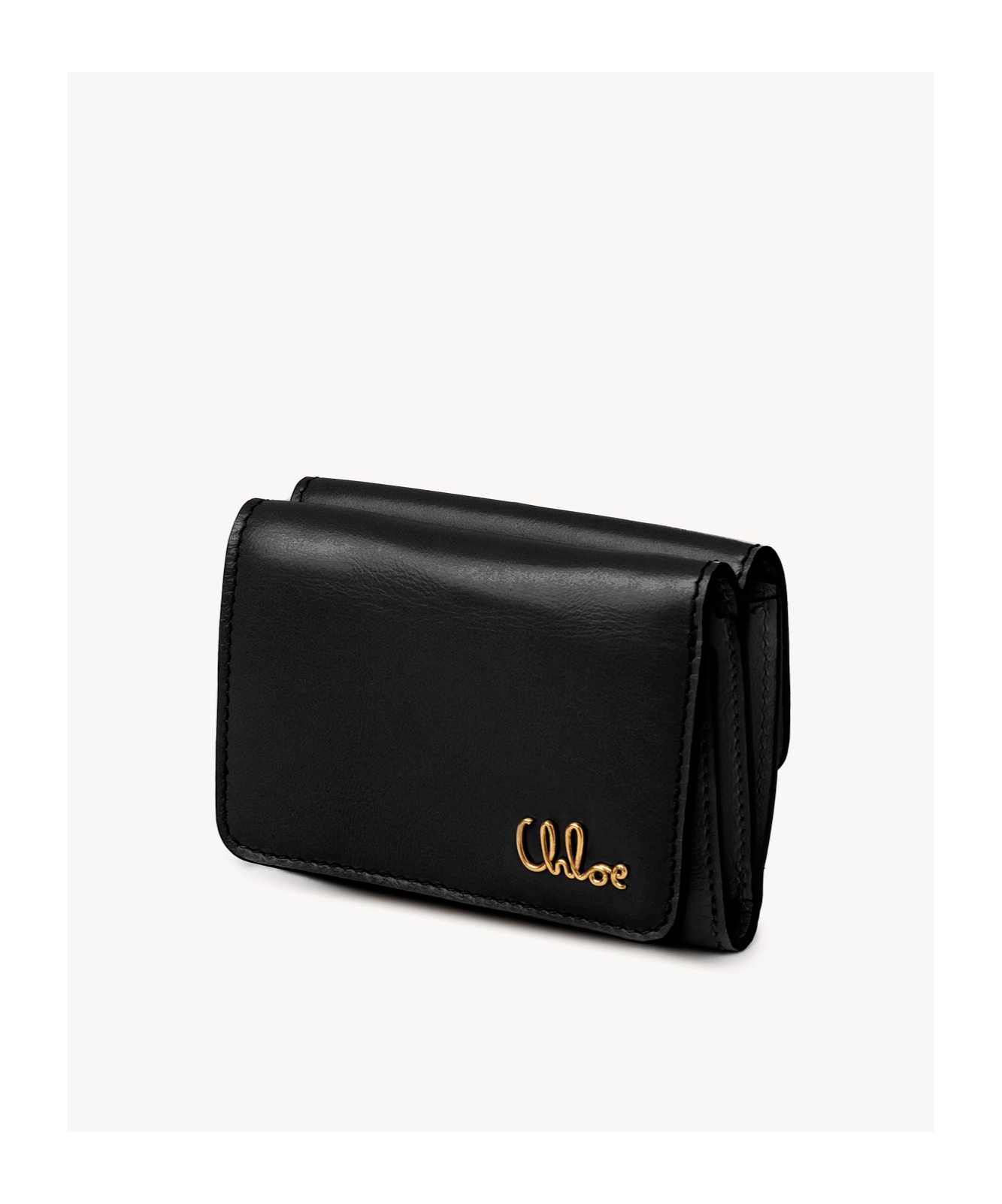 Chloé Three-fold Wallet In Black