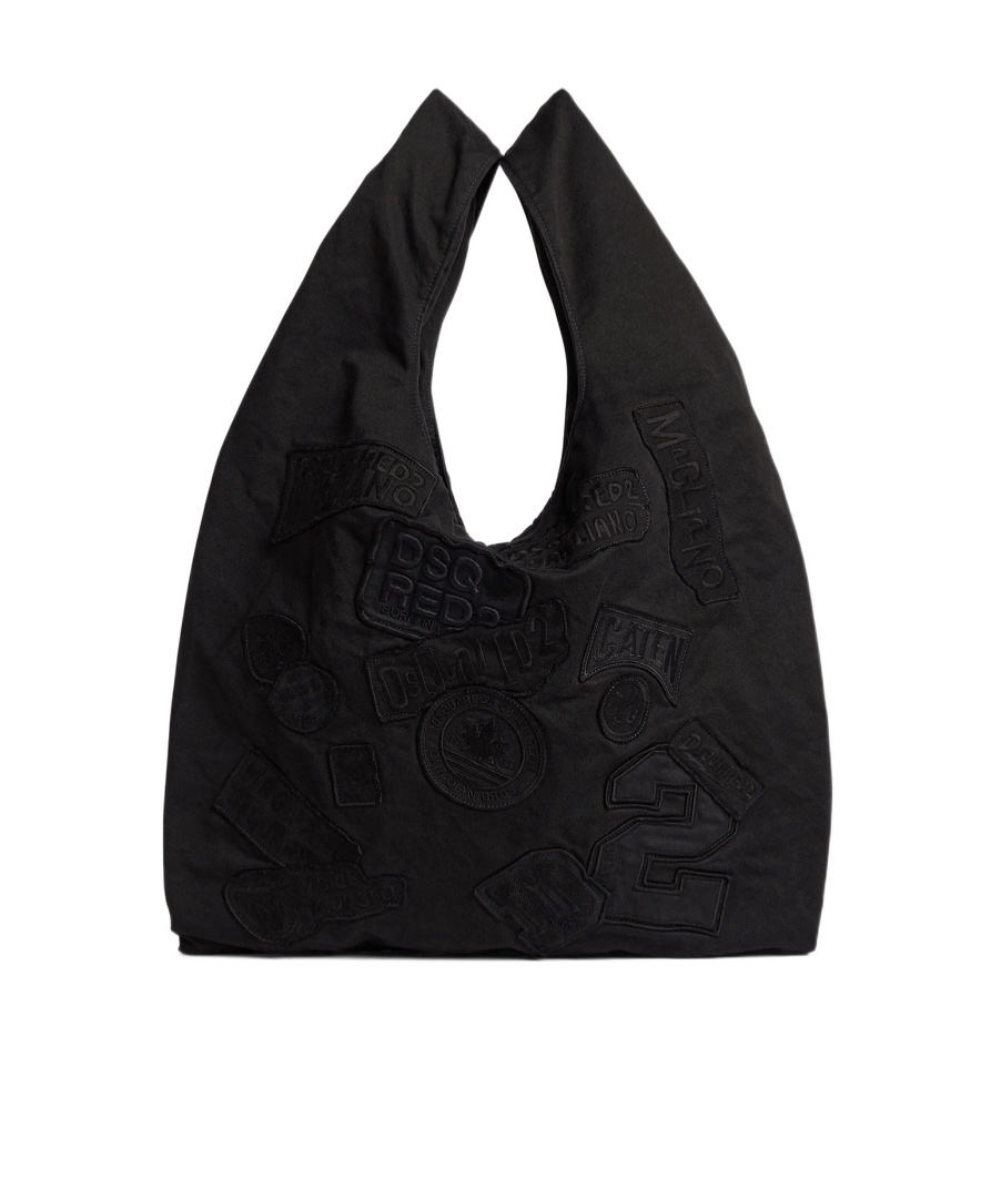 Dsquared2 Double Handle Handbag In Black