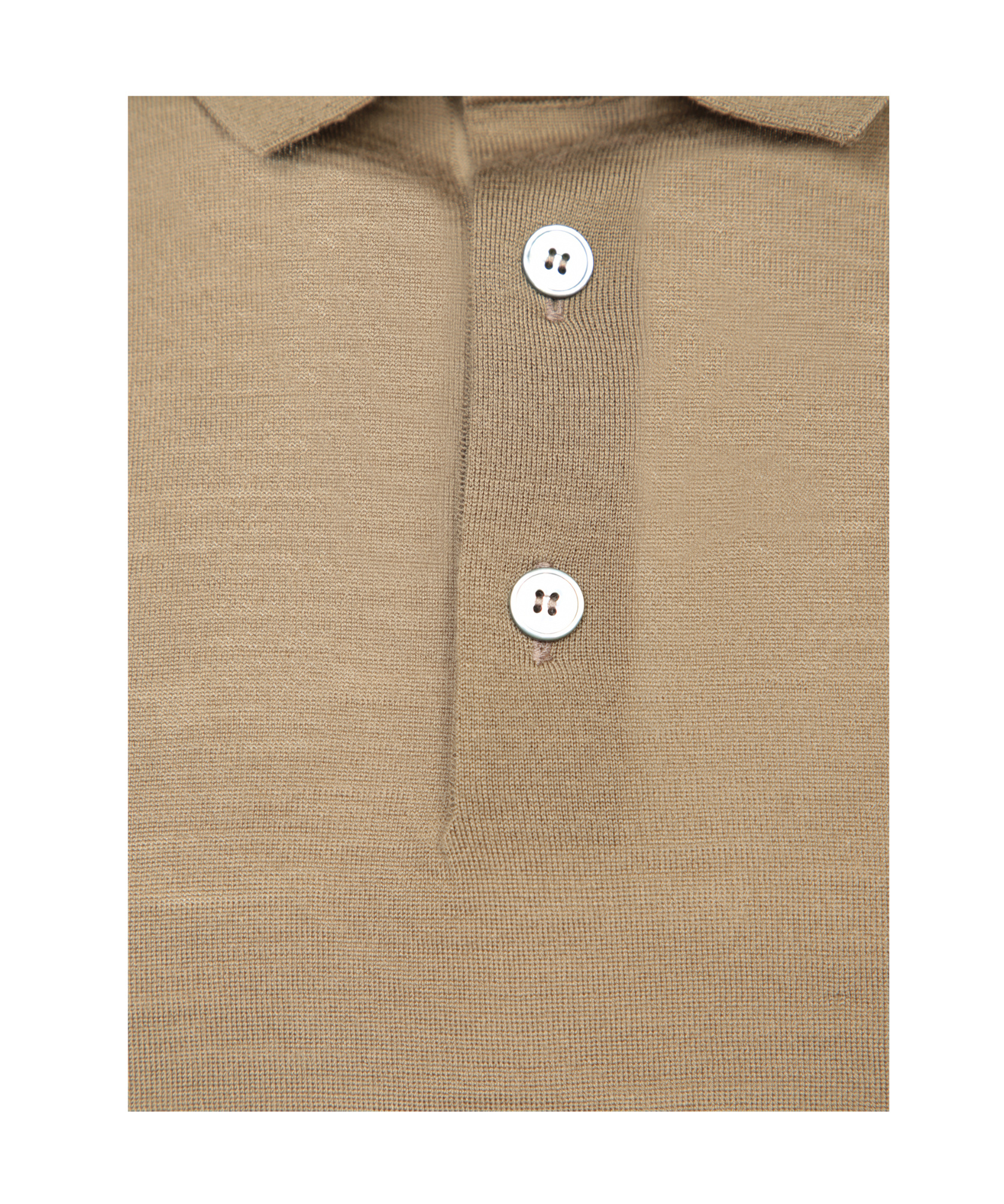 Shop Zegna Wool Polo Shirt In Nude