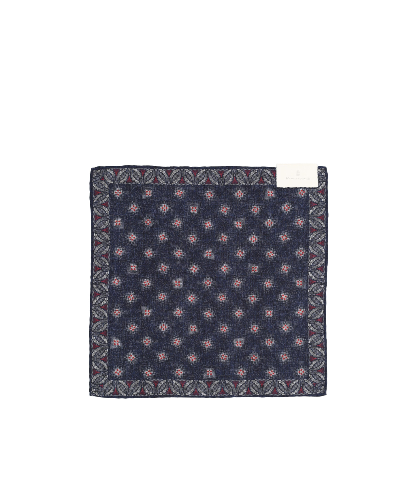 Brunello Cucinelli Square Pocket Square In Blue