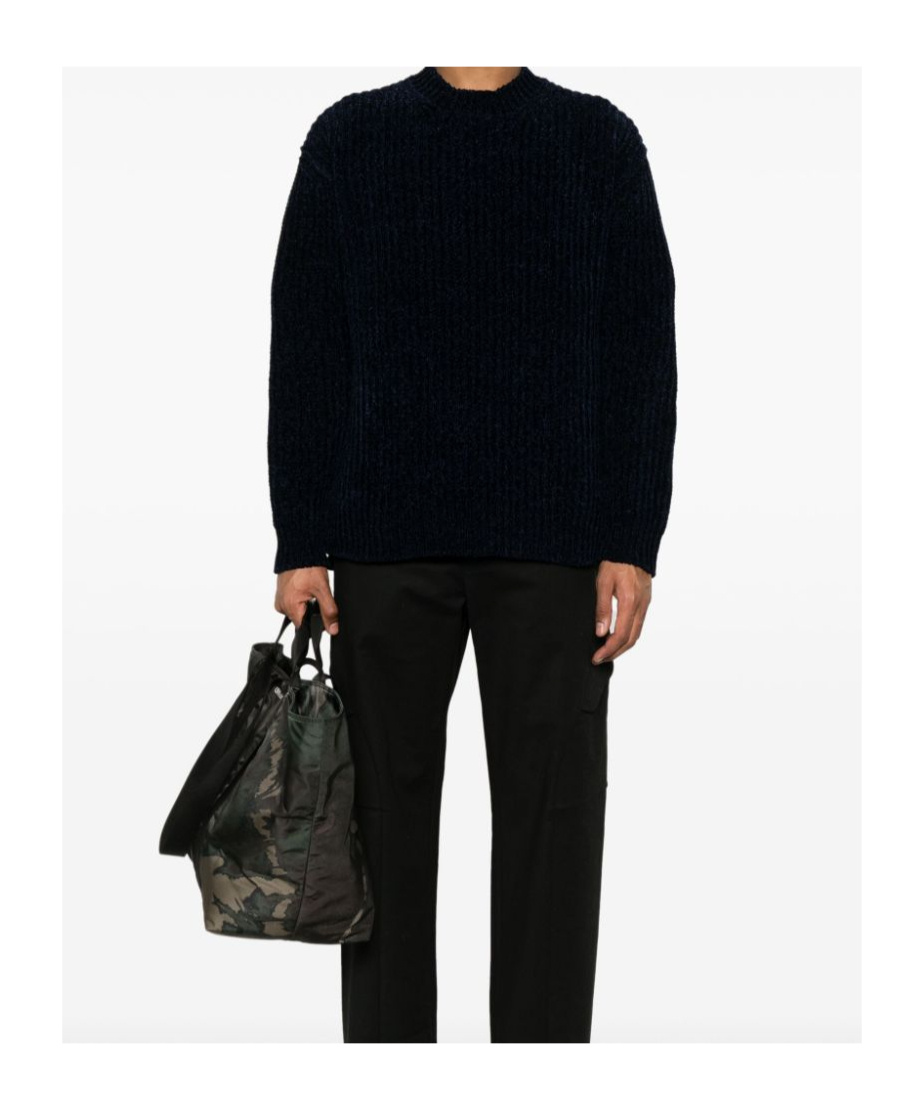 Junya Watanabe Wool Blend Jumper In Black