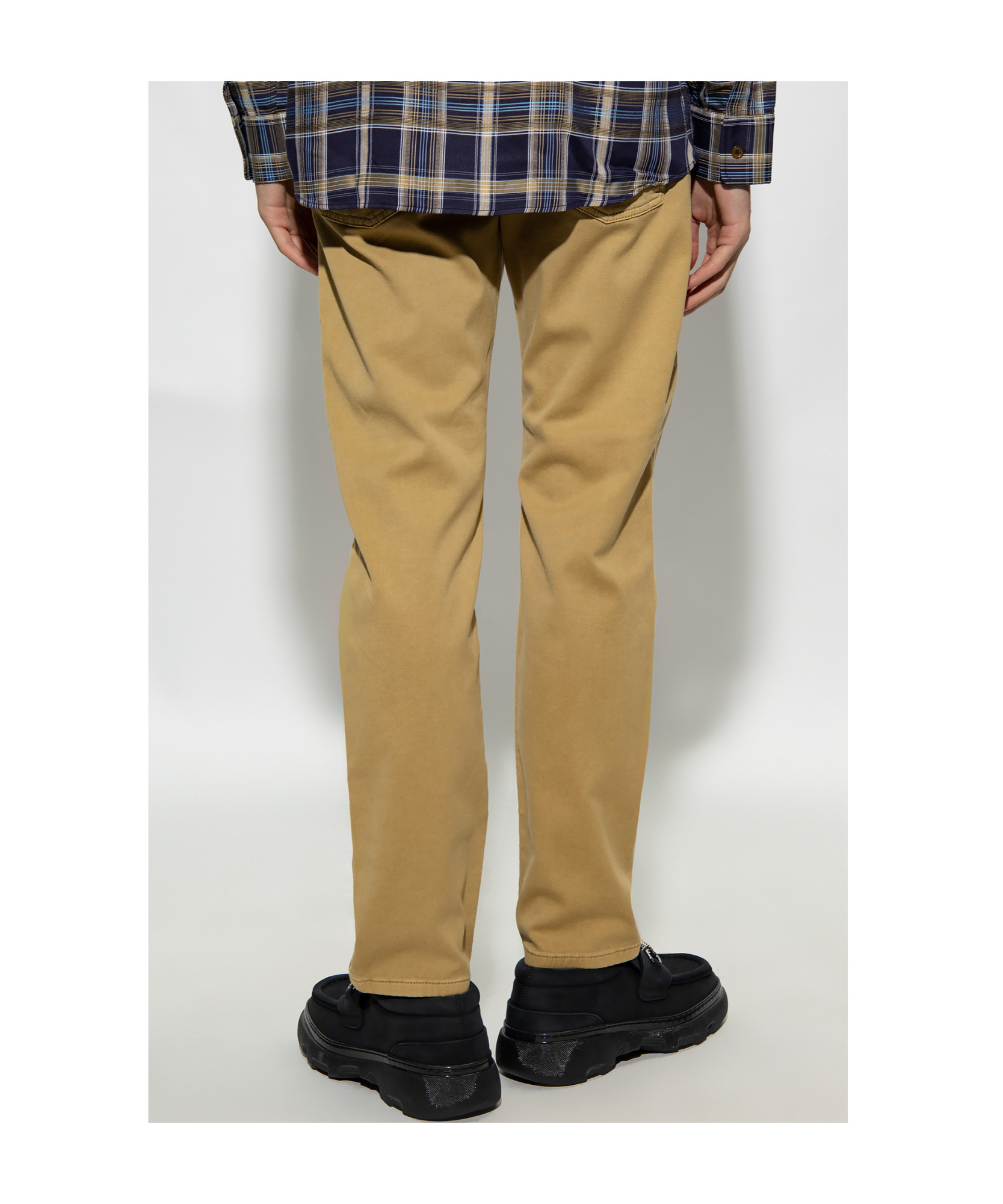 Diesel D-krooley Tapered Trousers In Brown