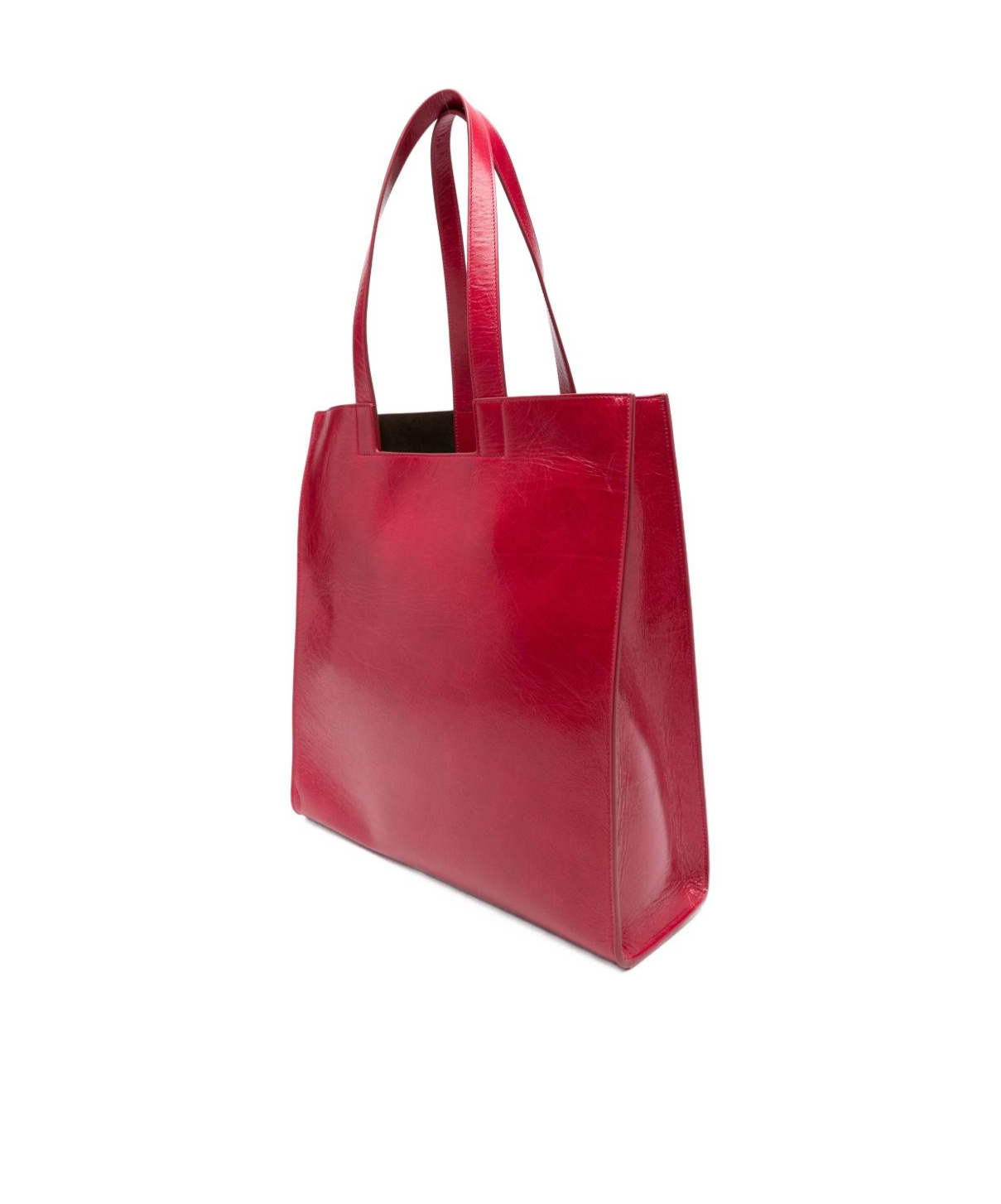Bally Double Handle Shoulder Bag In Red