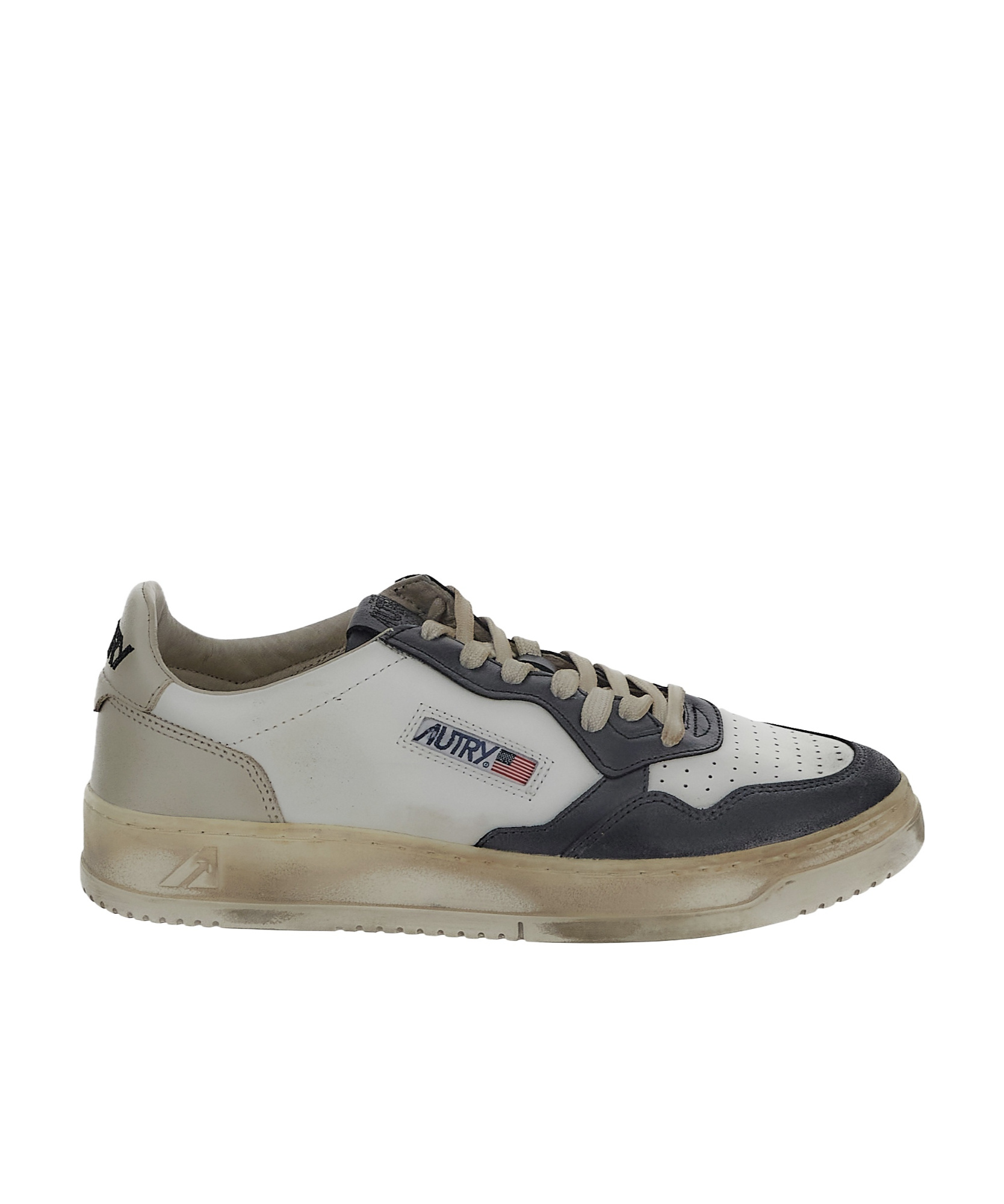 Autry Medalist Low Super Vintage Sneakers In Gray
