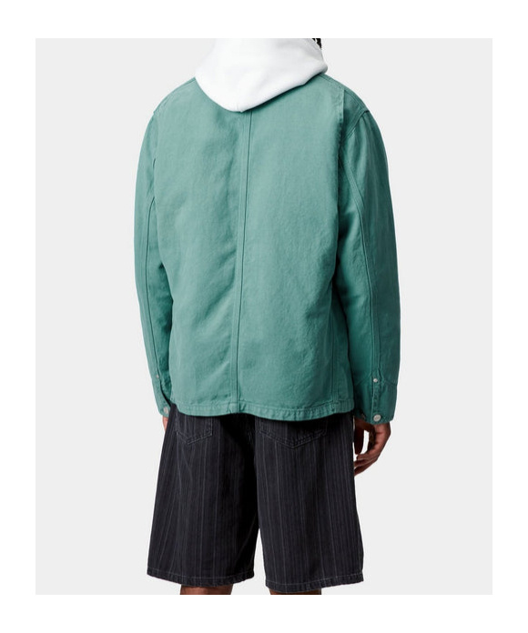 Carhartt Button-fastening Patch-pocket Shirt Jacket In Green
