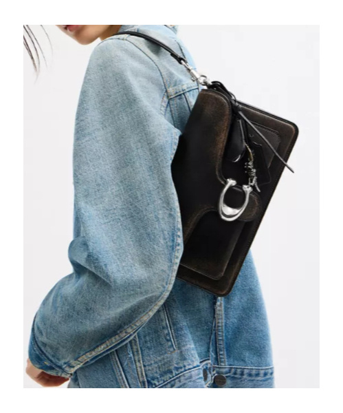 Coach Tabby Shoulder Bag 26 In Loved Leather In Multi