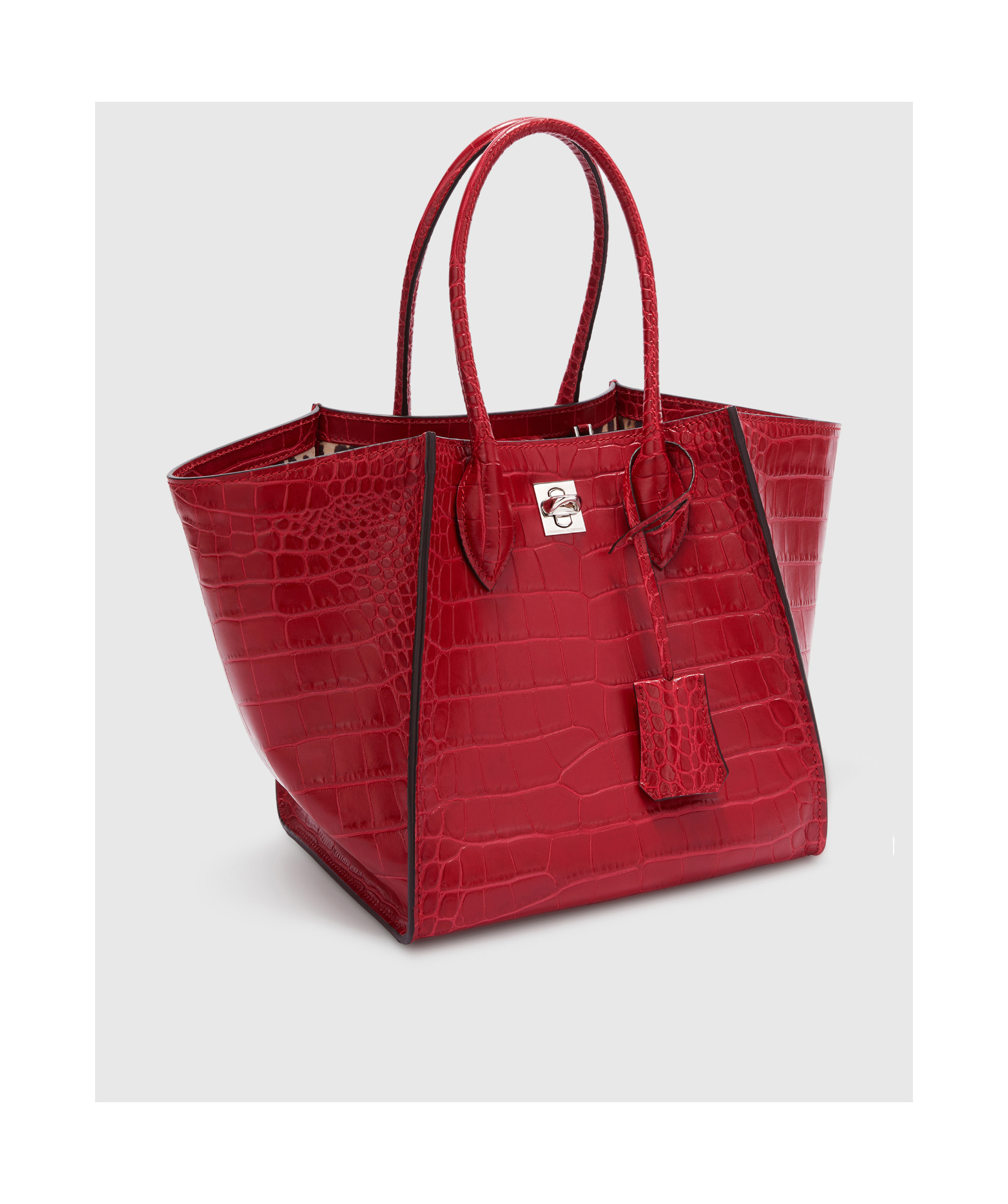 Ermanno Scervino Double Handle Shoulder Bag In Red