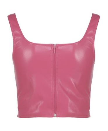 The Andamane Corset-style Cropped Top In Red
