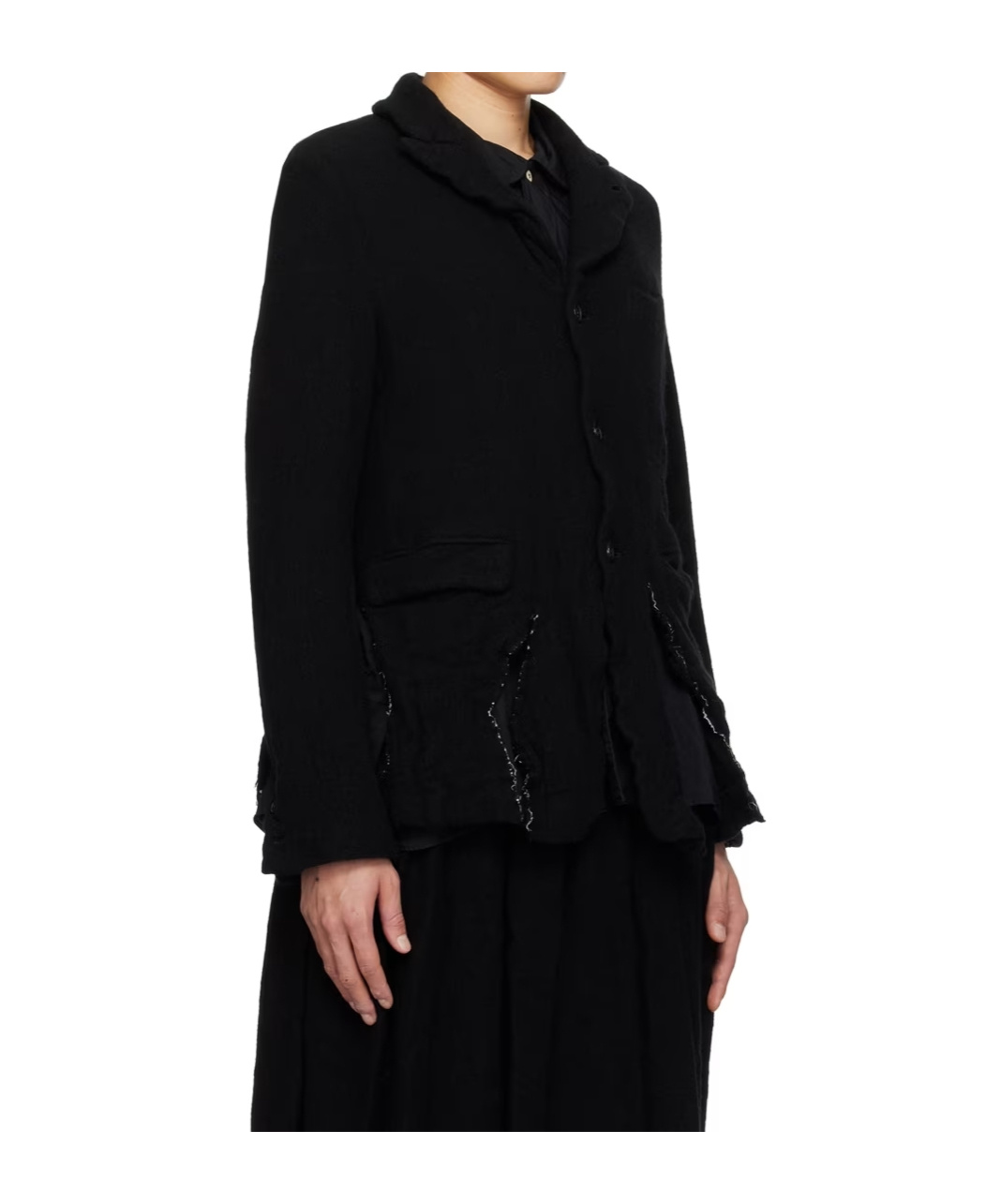 Comme Des Garçons Distressed-effect Ripped Single-breasted Blazer