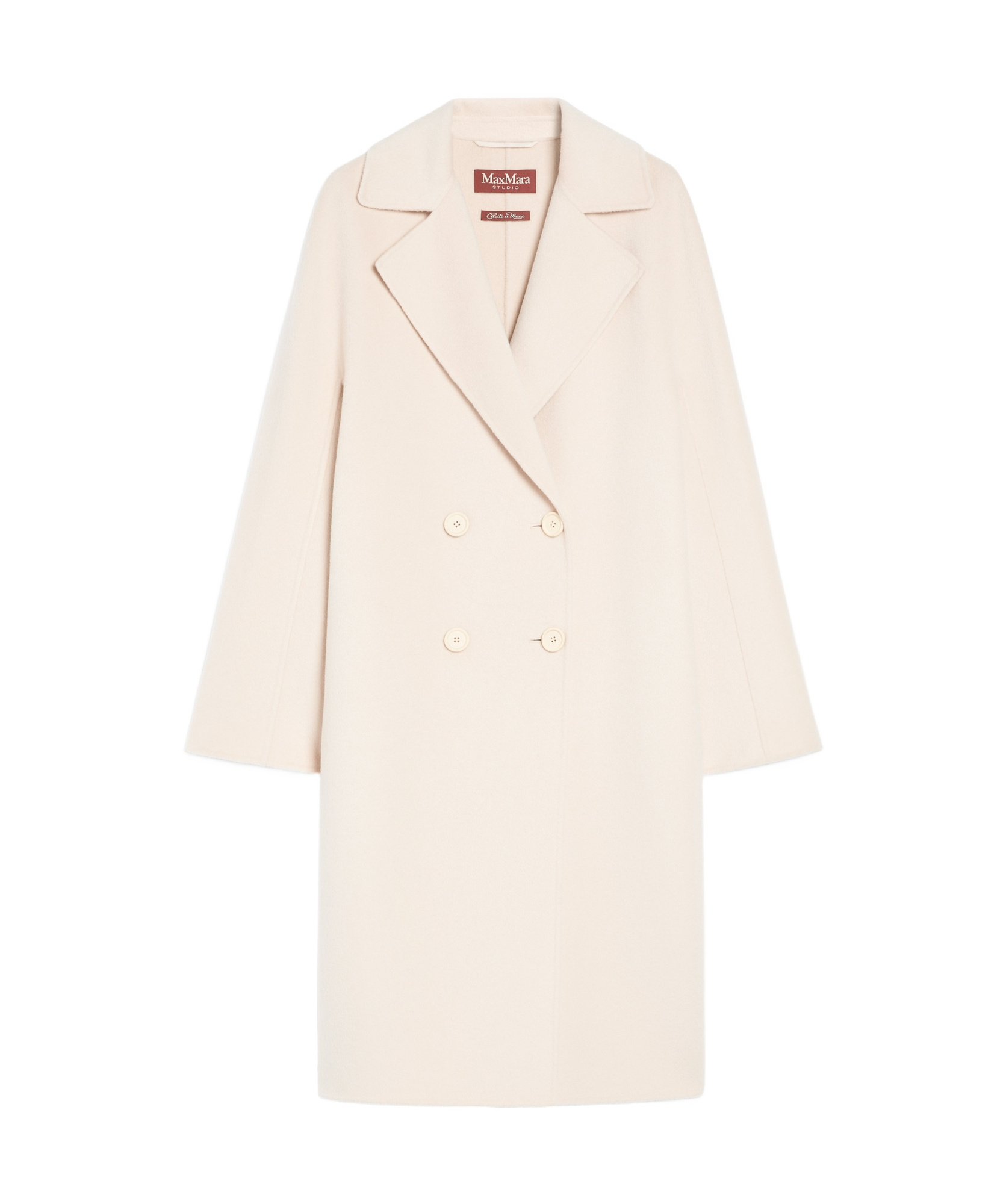 MAX MARA DOUBLE-BREASTED WOOL AND CASHMERE COAT