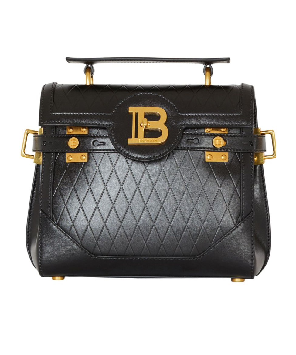 BALMAIN B-BUZZ 23 LOGO SHOULDER BAG 