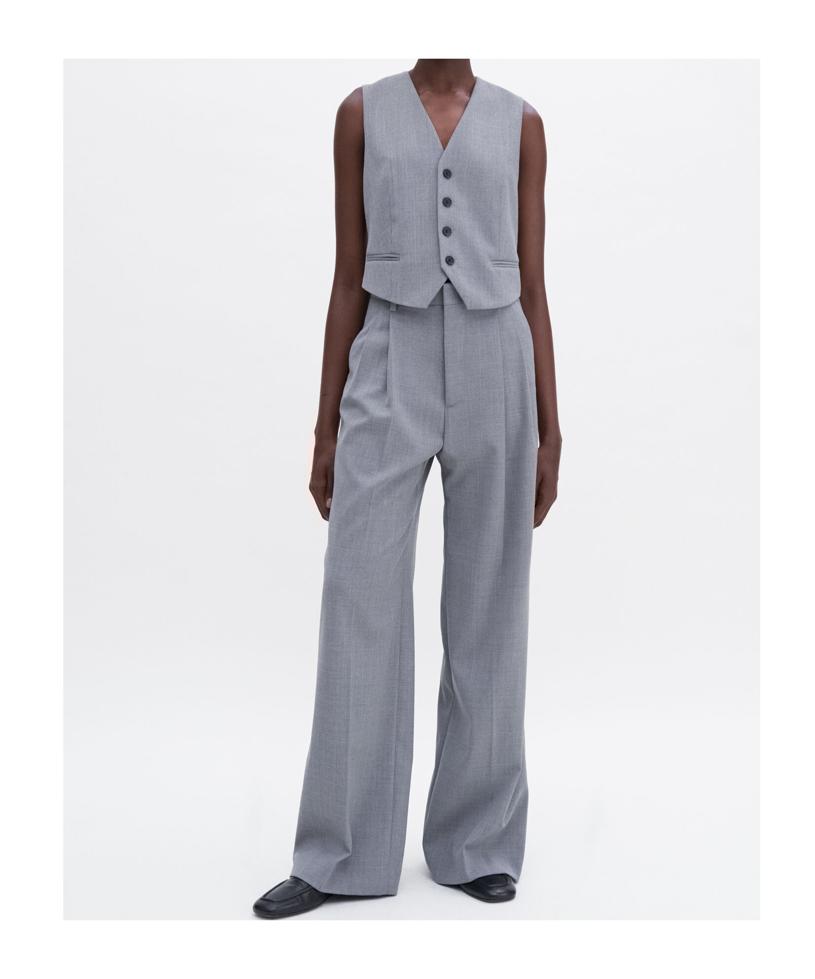 Shop Filippa K Tailored Waistcoat In Gray