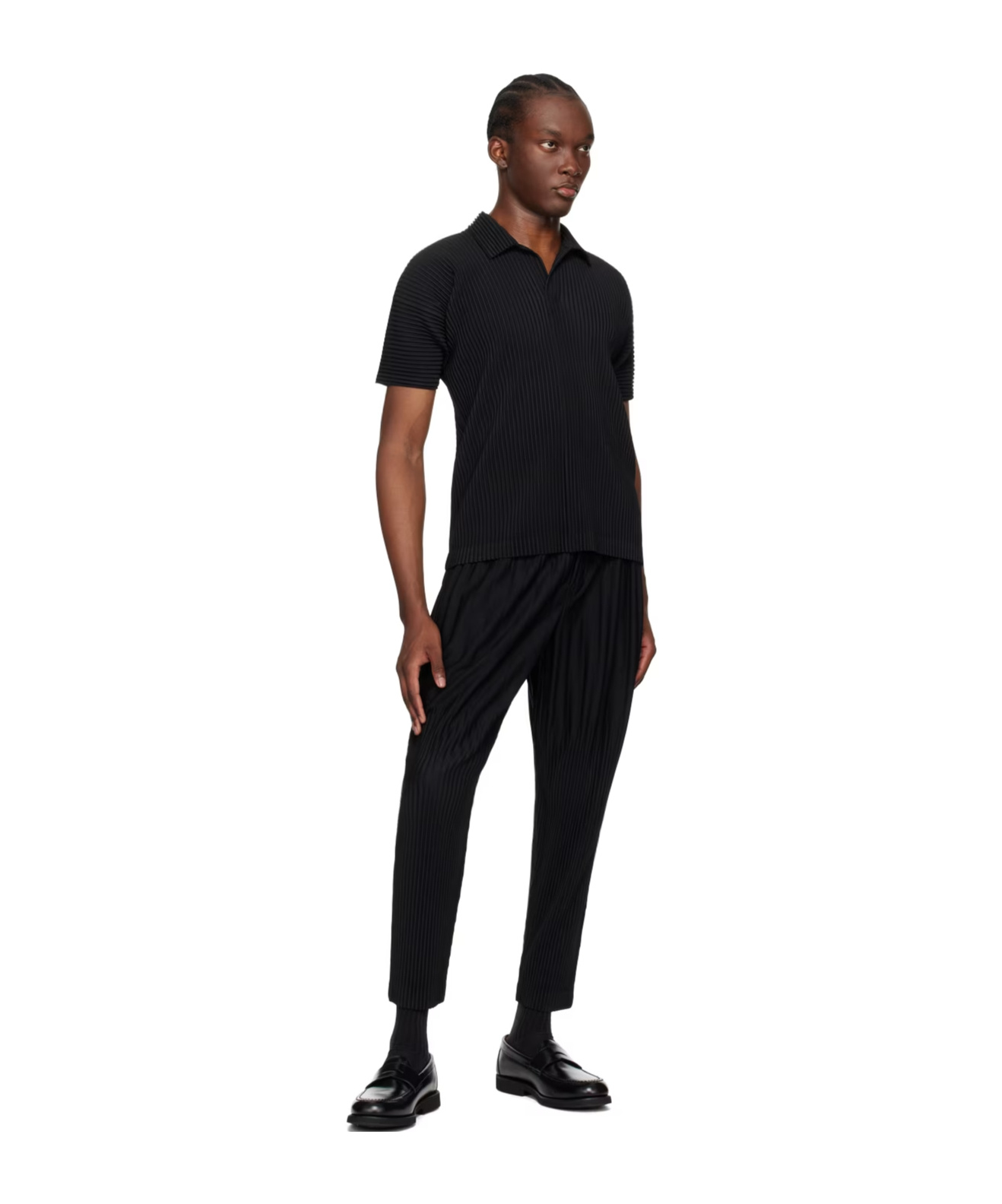 ISSEY MIYAKE MC APRIL PLEATED TAPERED TROUSERS