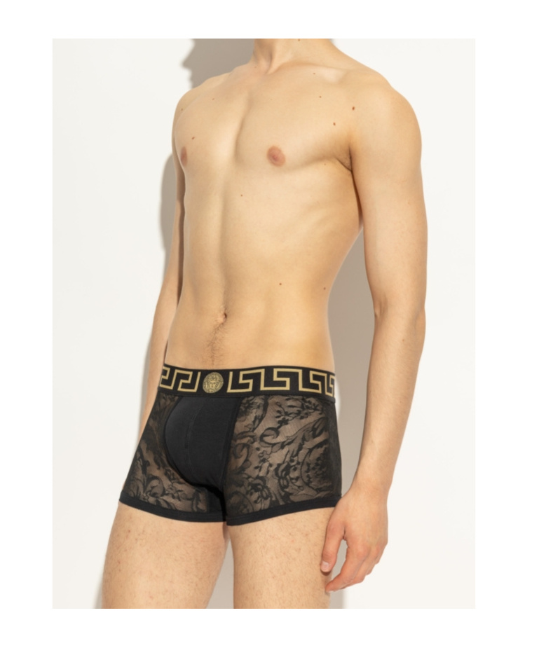 Versace Lace Boxer With Greca Pattern