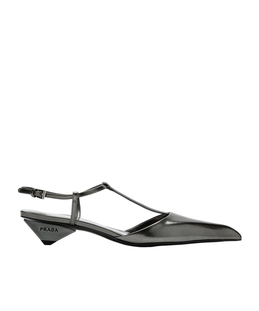 Prada Logo High-heeled Sandals In Multi