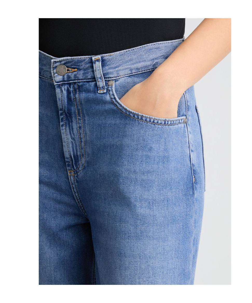 Liu •jo Liu Jo High-waisted Light Blue Jeans With Classic Five-pocket Design In Blue