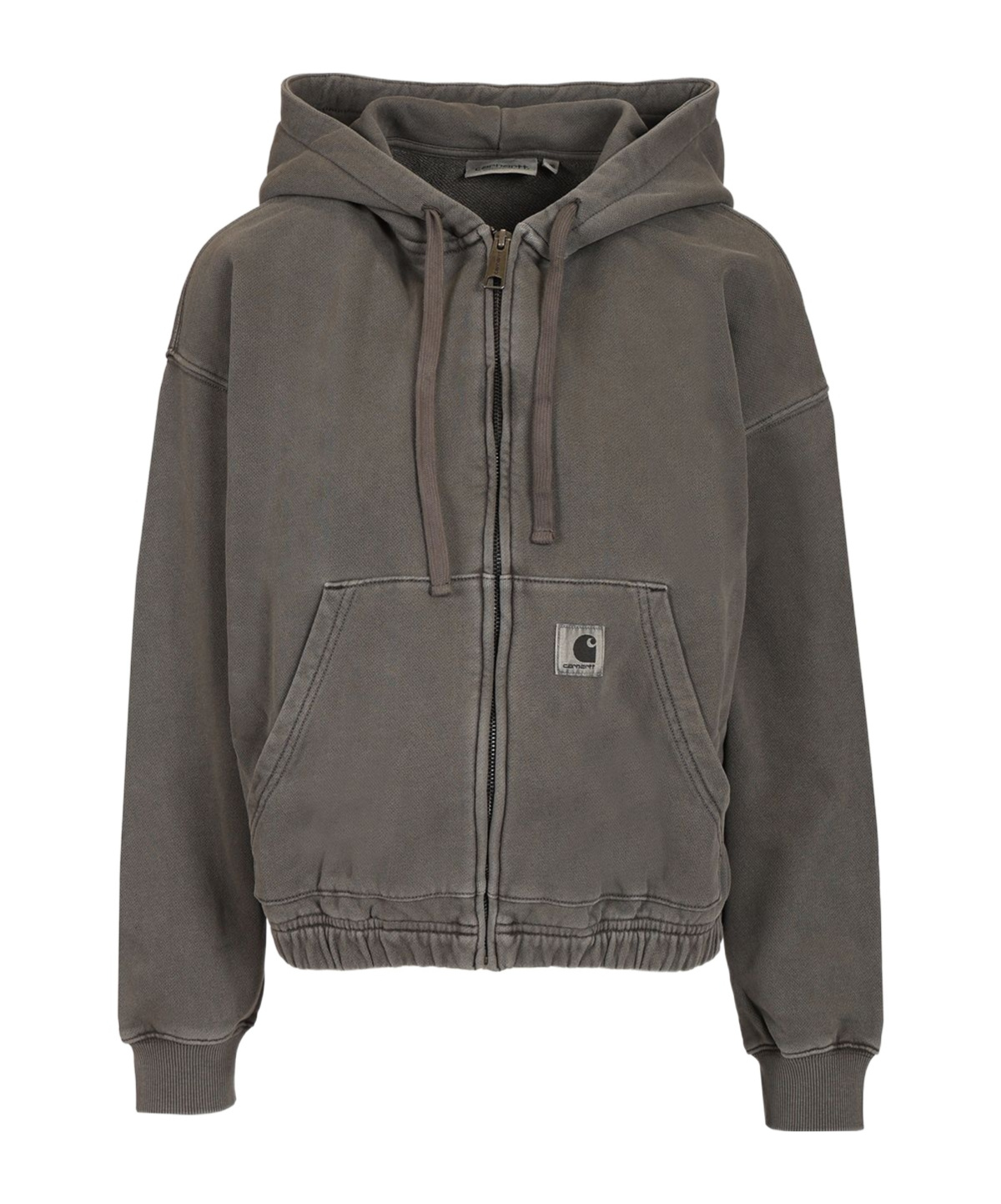 Carhartt Drawstring Hooded Sweatshirt In Gray