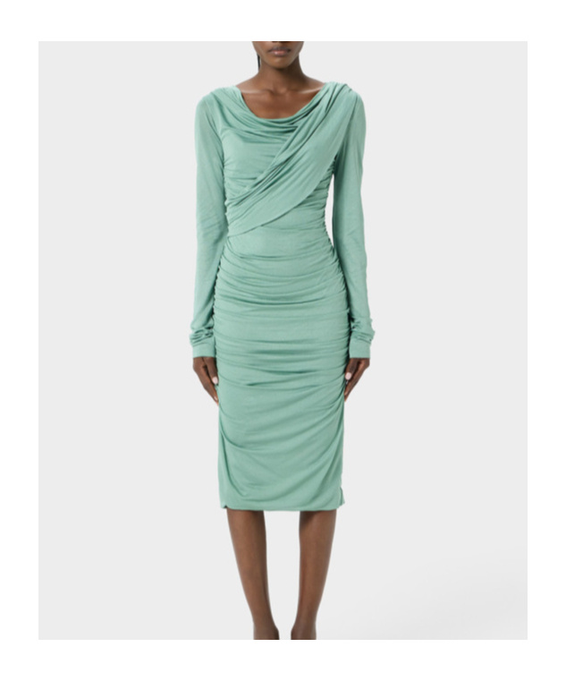 Blumarine Draped Midi Dress
