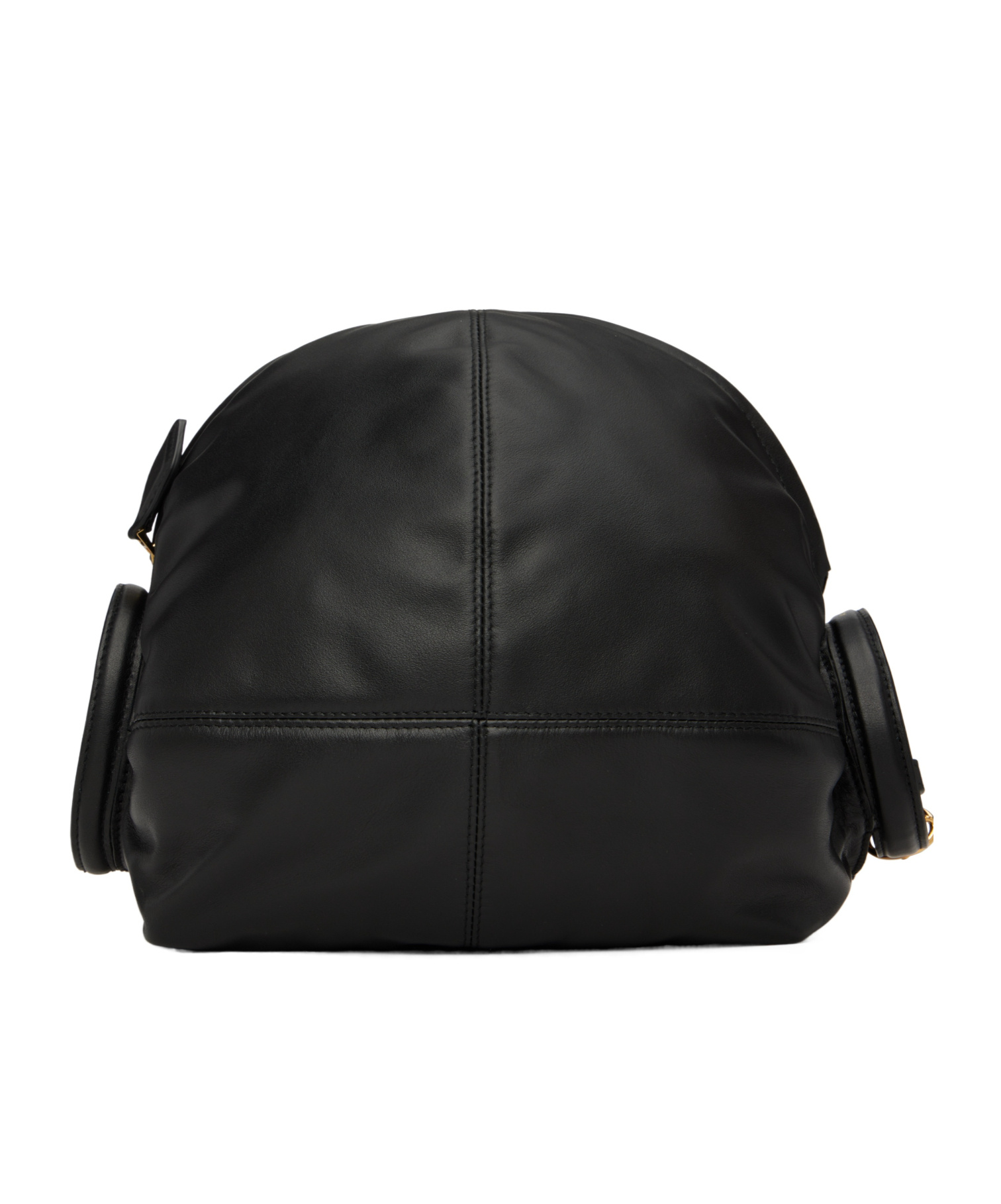 Alaïa Paneled Polished Leather Clutch In Black