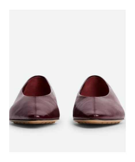 Bottega Veneta Burgundy Sofia Ballet Flats In Red