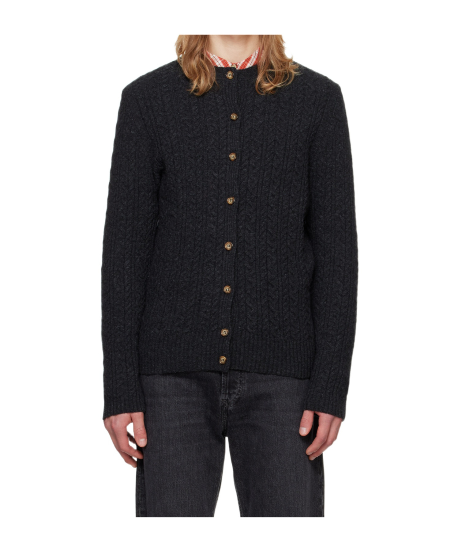 Gimaguas Gray Ozette Cardigan In Black