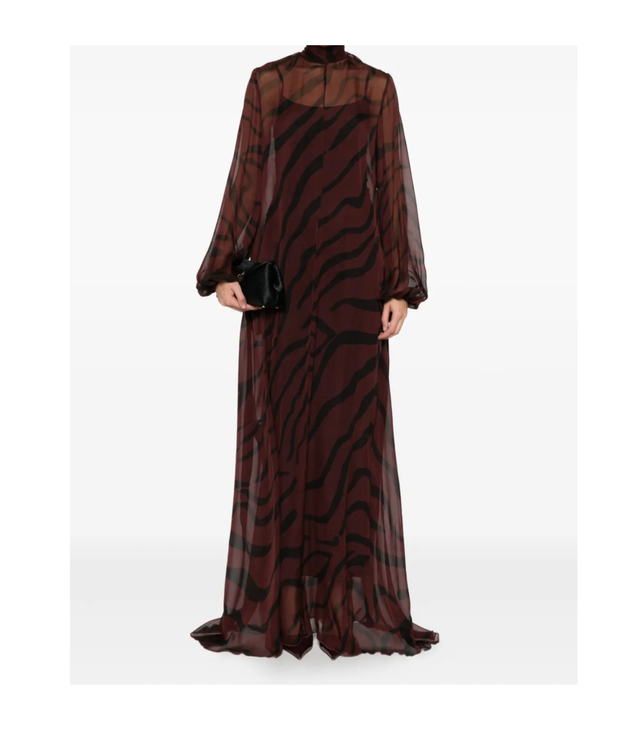Raquel Diniz Stylish Kaftan Balloon Sleeves In Brown