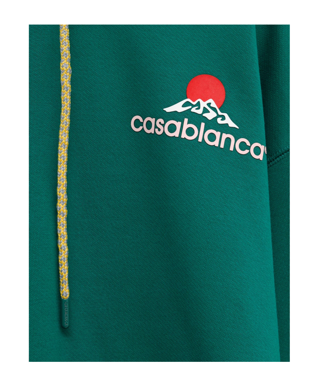 Casablanca Cotton Sweatshirt With Logo In Green