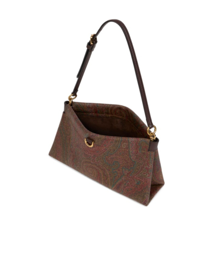 Etro Mini Arnica Paisley-patterned Shoulder Bag In Brown