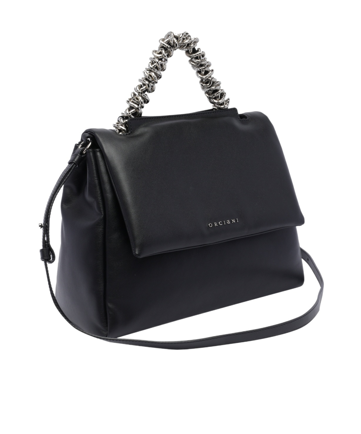 Orciani Medium Sveva Shoulder Bag In Black