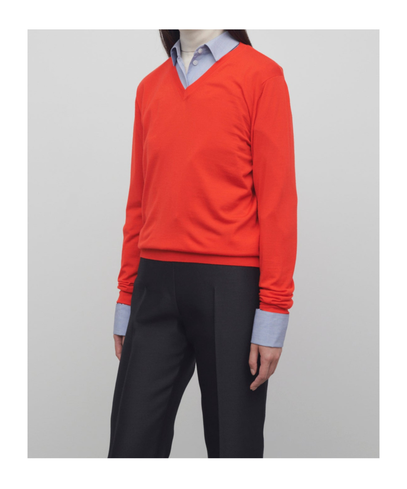 The Row Lightweight Wool Sweater Haius In Red