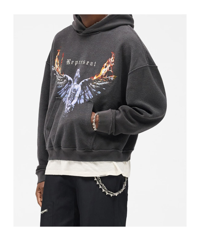 Represent Reversible Living Legacy Tour Hoodie In Black