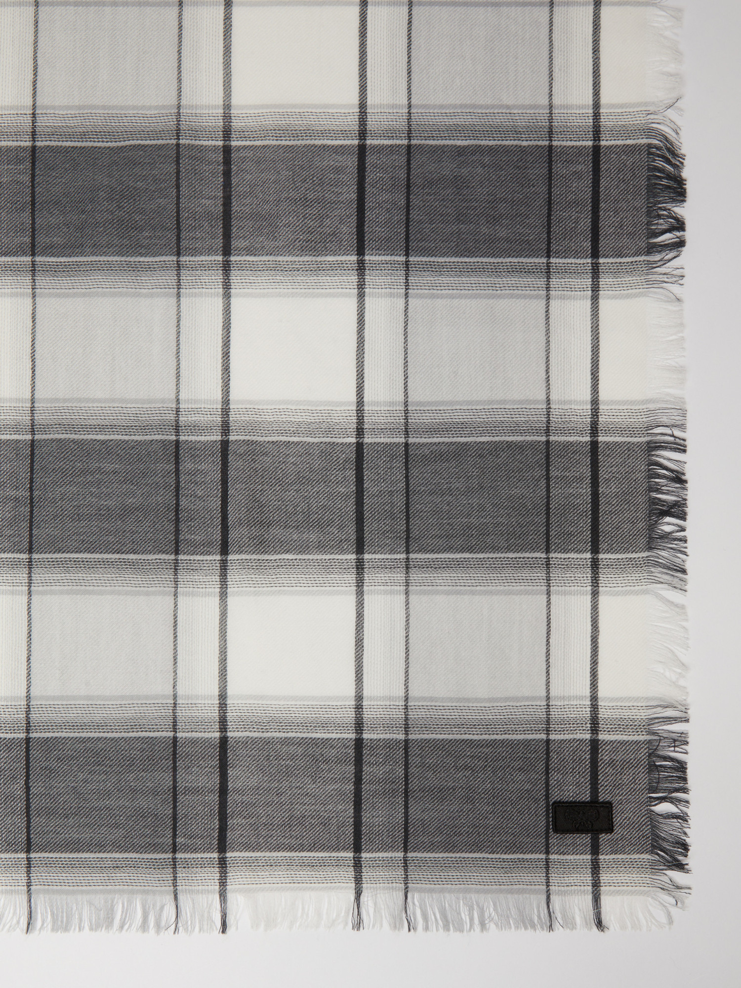 Weekend Max Mara Plaid Scarf In Gray