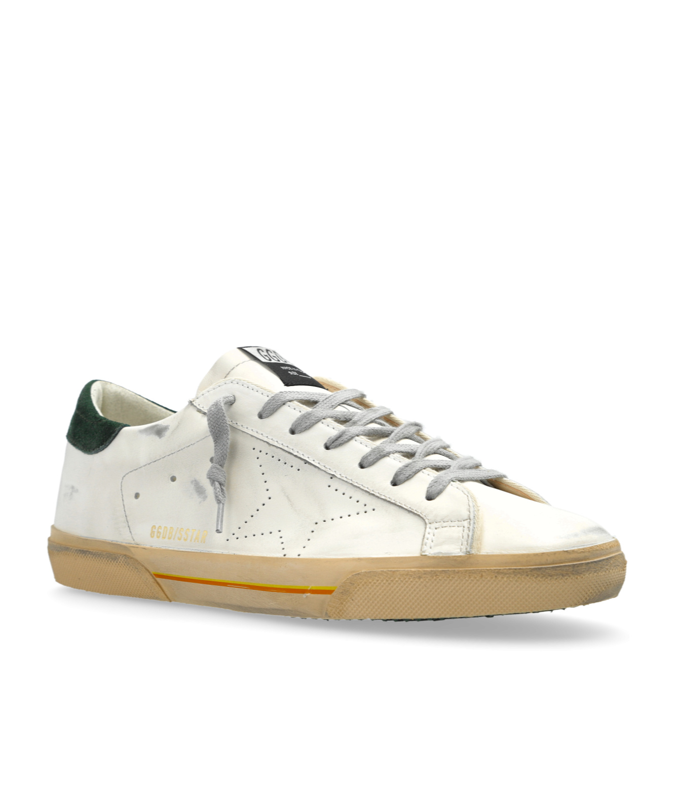 Golden Goose White Leather Lace-up Sneakers