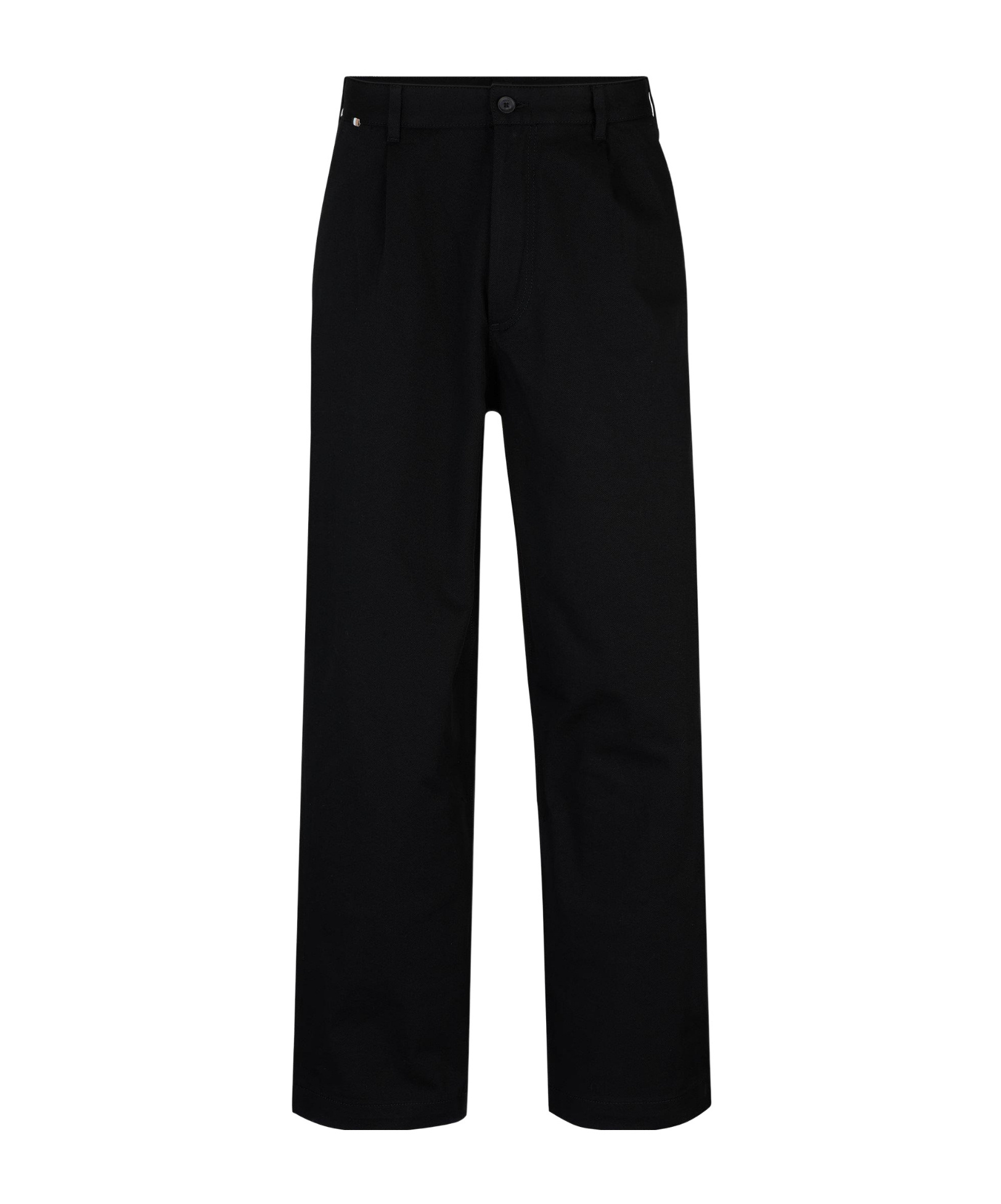 Hugo Boss Black Pleated Wideleg Trousers