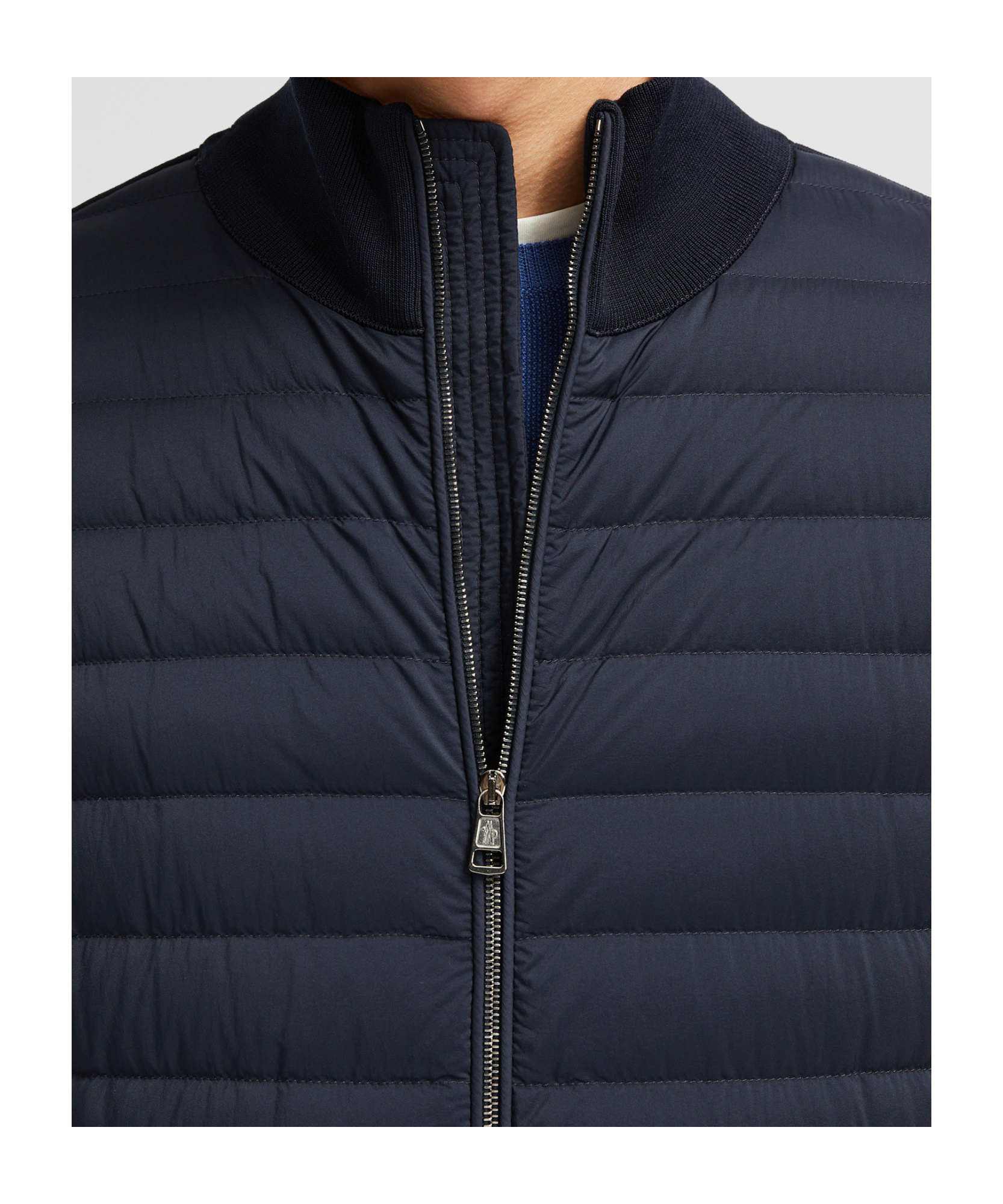 Moncler Tricot Cardigan In Blue