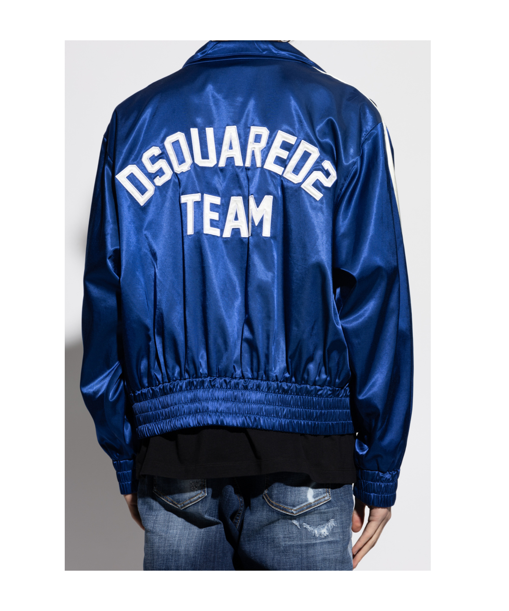 Dsquared2 Logo Appliqué Track Jacket In Blue