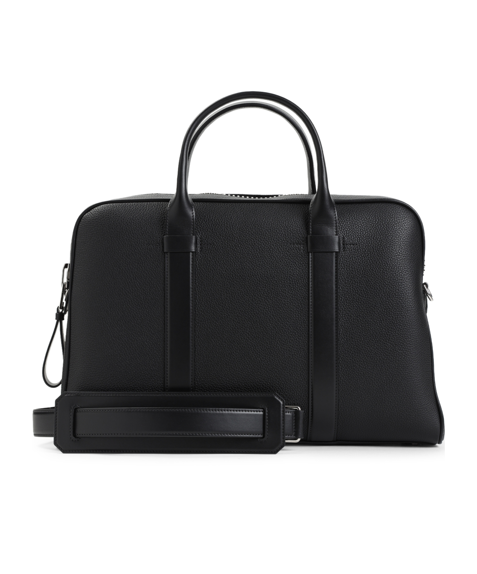 Tom Ford Pebbled Leather Briefcase In Black