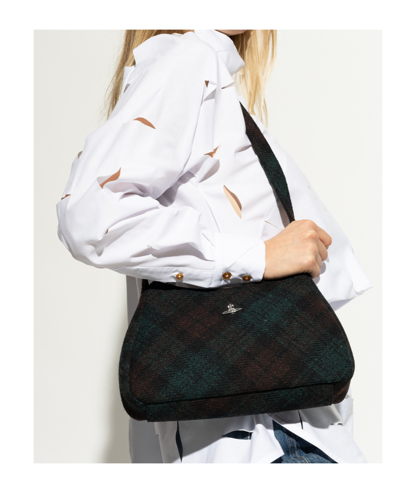 Vivienne Westwood Kate Shoulder Bag In Black