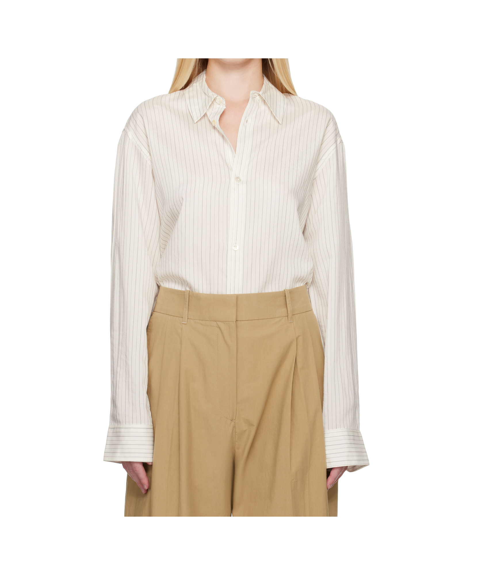 Studio Nicholson Striped Silk Shirt