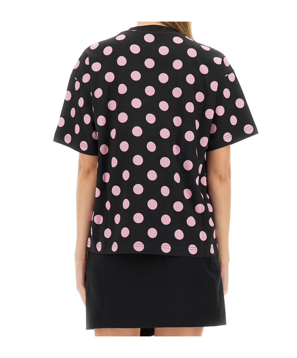 Moschino Teddy Bear Printed Jersey T-shirt In Black