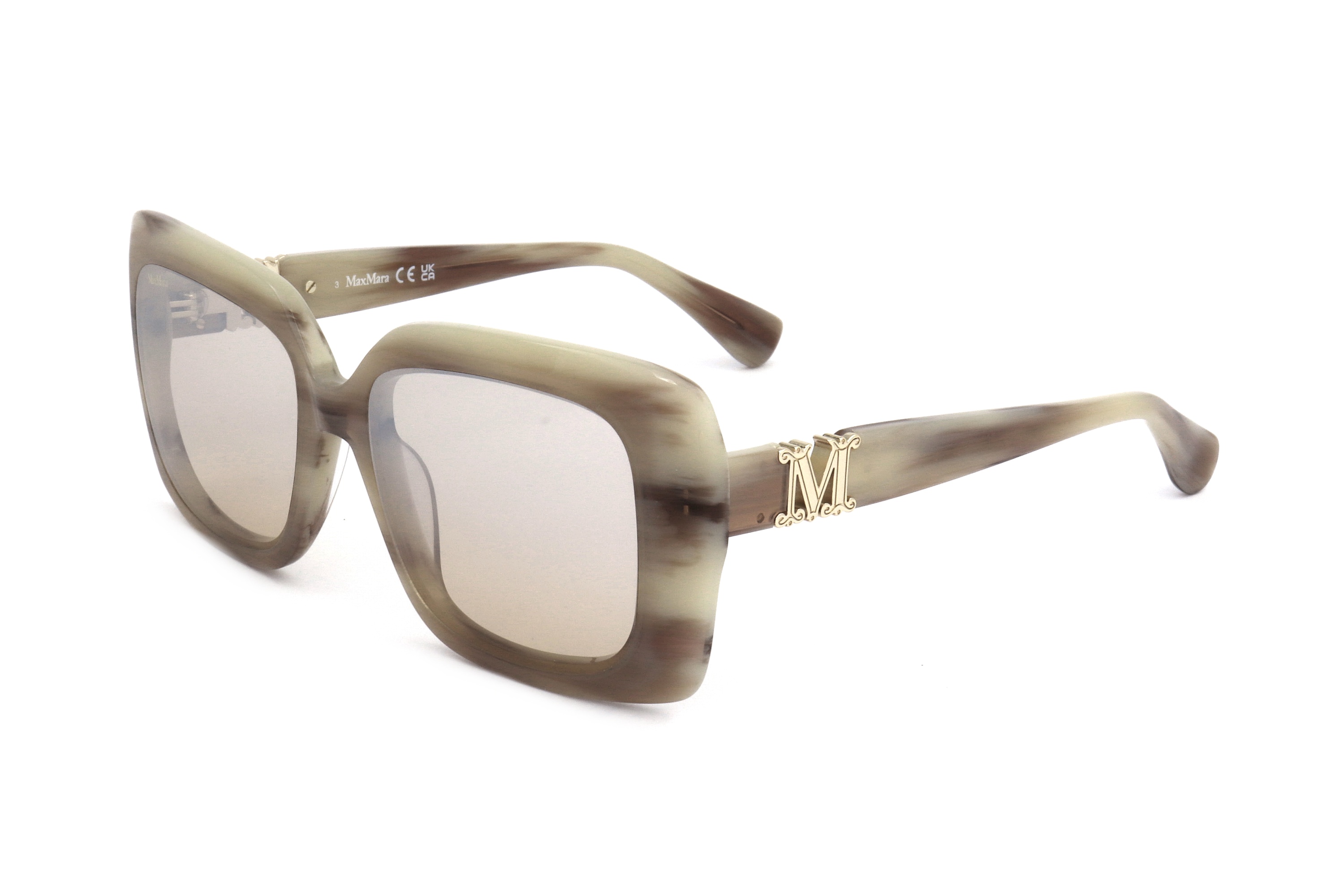 Max Mara Full Frame Sunglasses In Green