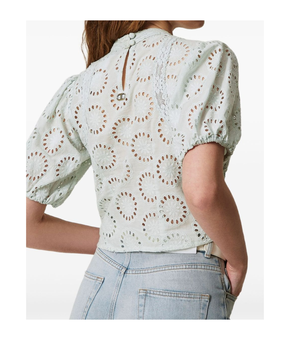 Shop Twinset Cut-out Blouse