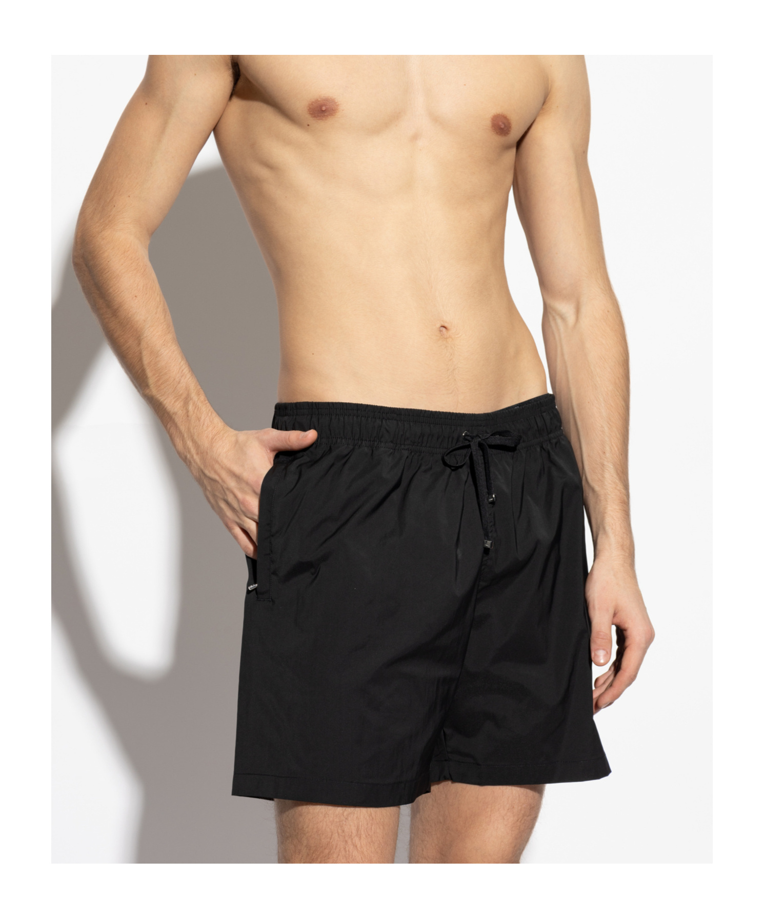Amiri Ma Core-print Swim Shorts In Black