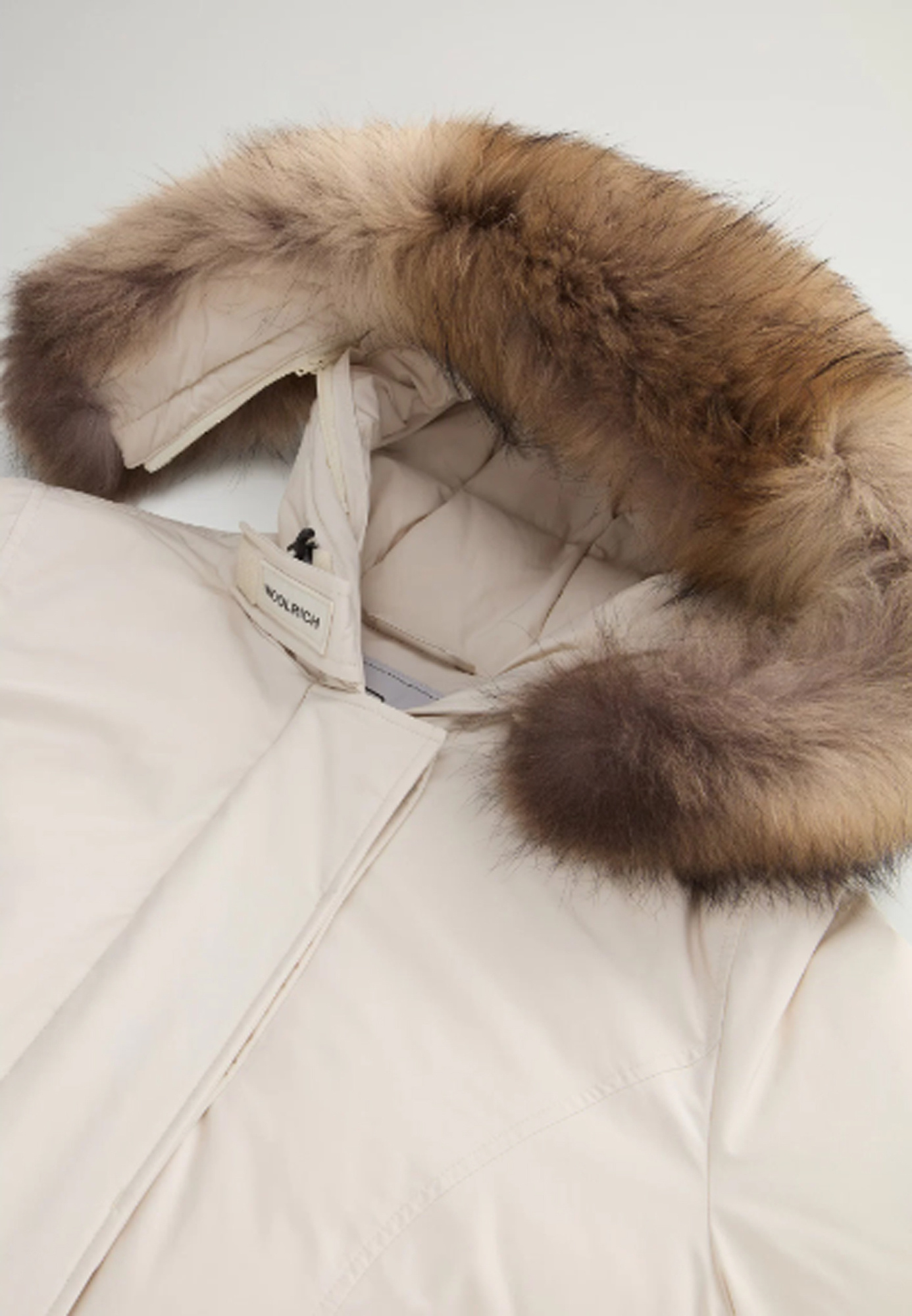 Woolrich Luxury Arctic Raccoon Parka In Neutral