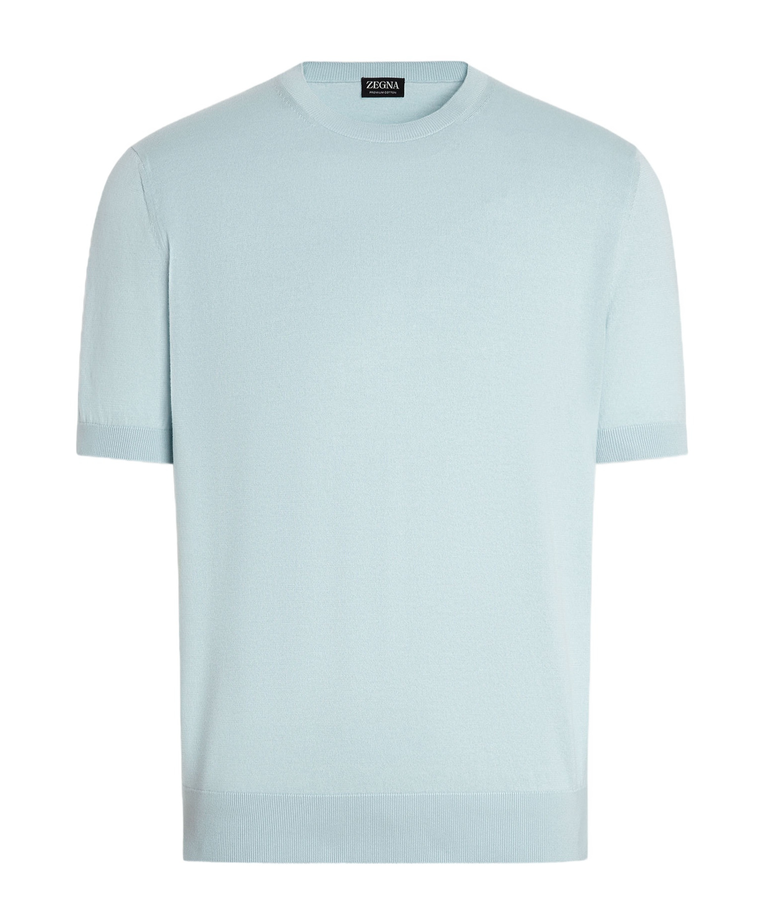 Shop Zegna Cotton T-shirt In Blue