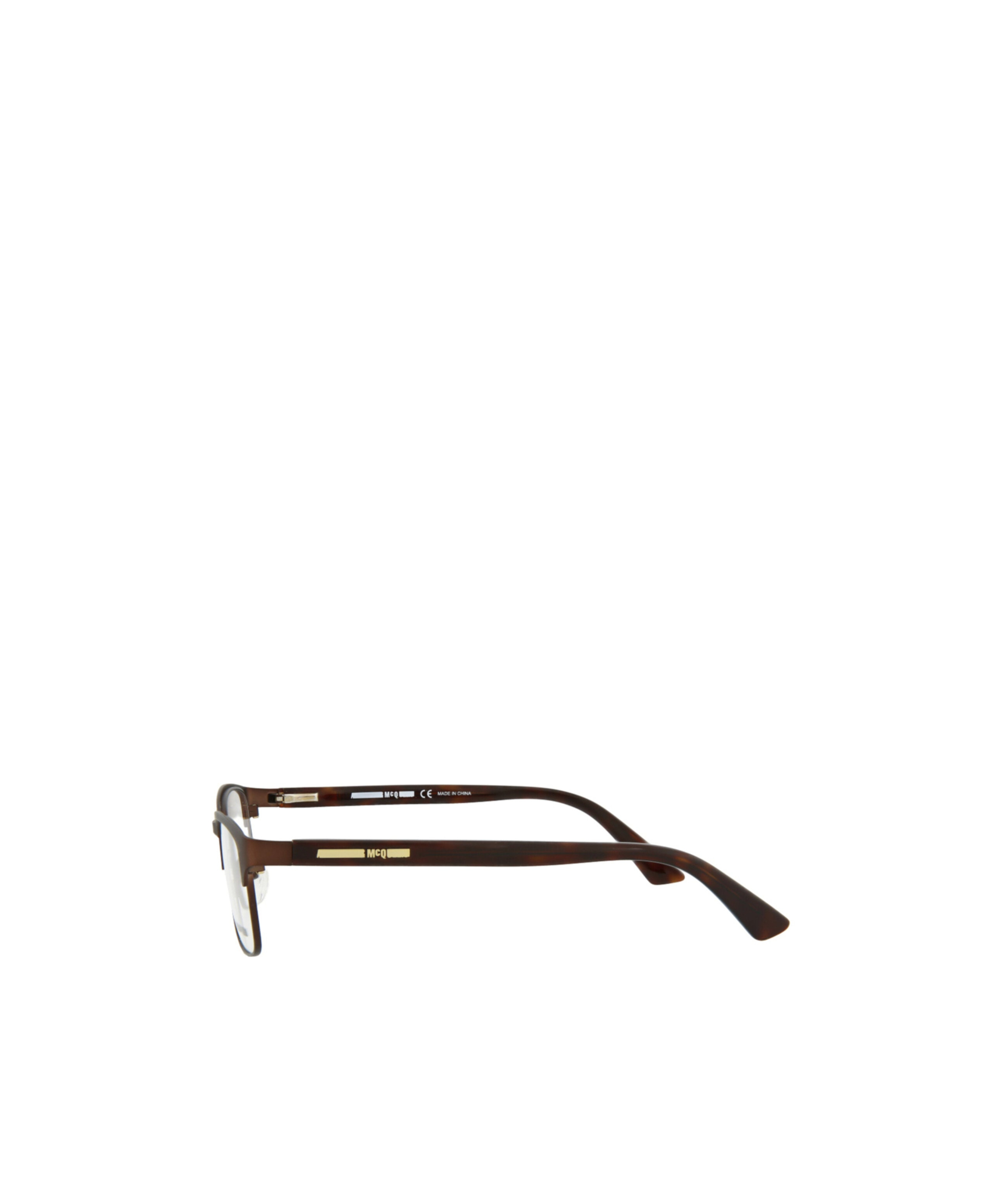 Shop Mcq By Alexander Mcqueen Logo Mirror Leg Flat Mirror In Brown