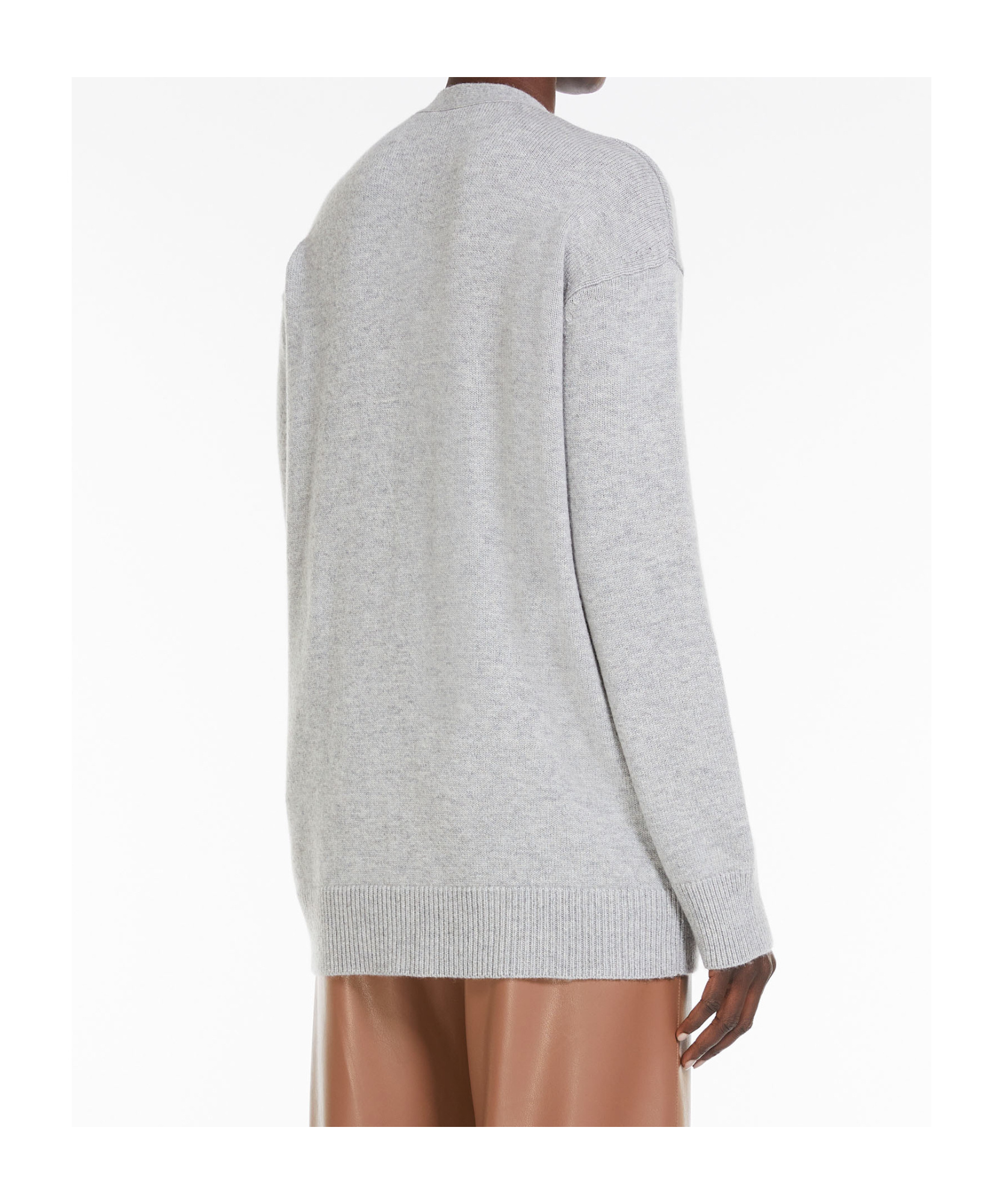 Max Mara Jane Wool And Cashmere Cardigan In White